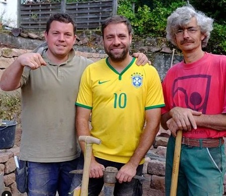 Ralf Dammasch with The Beet Brother cast member