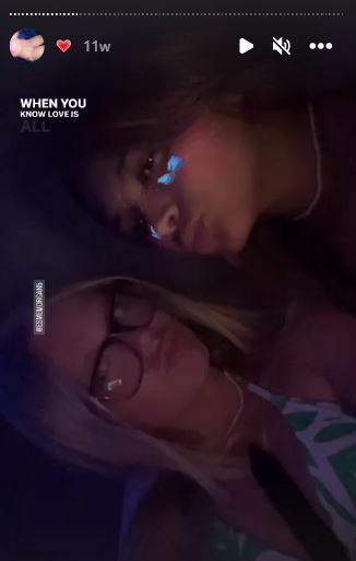 Rhynisha with her friend