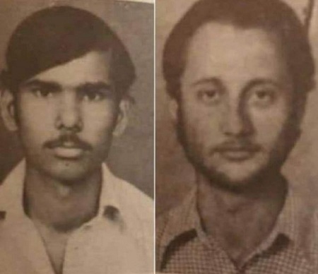 Satish Kaushik old picture with Anupam Kher when they both use to study in same acting institute