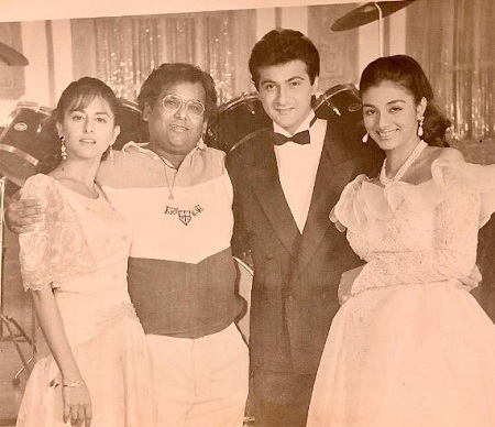 Satish Kaushik with sanjay Kapoor