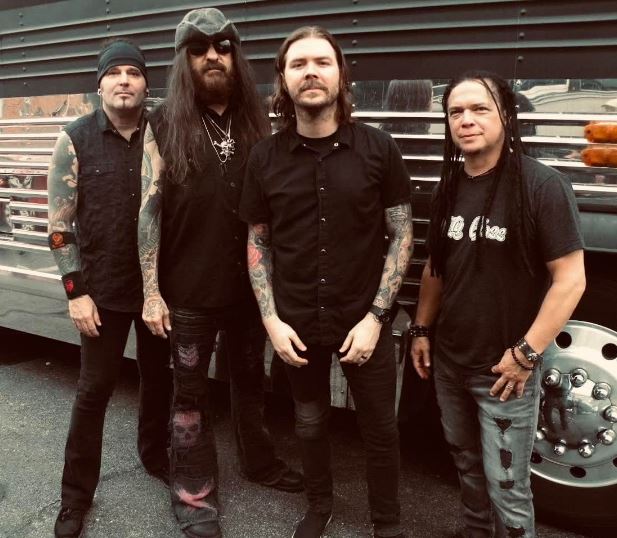 Wayne with his band members