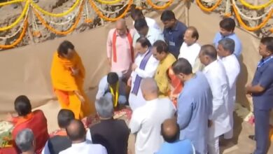 BJP National President JP Nadda Performs 'Bhoomi Pujan' for New State Office in Delhi