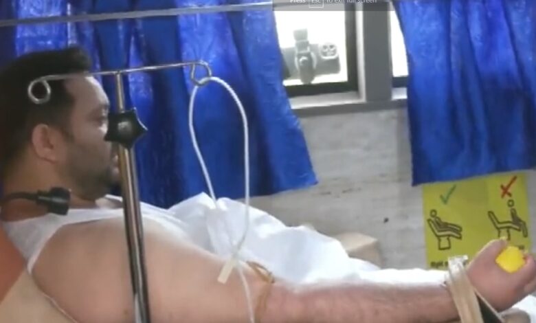 Bihar Deputy CM Tejashwi Yadav donates blood on the occasion of World Blood Donor Day