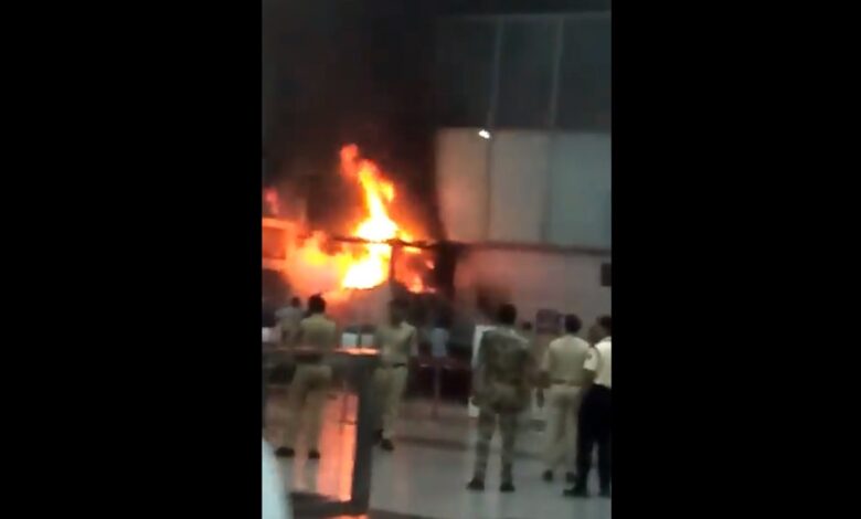 Fire Breaks Out Inside Netaji Subhash Chandra Bose International Kolkata Airport