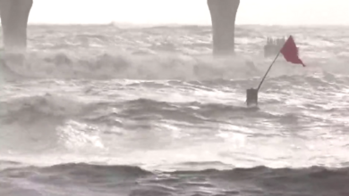 Tidal Waves and Rain hit Mumbai due to Cyclonic Storm 'Biparjoy' in the Arabian Sea