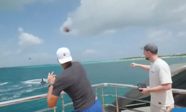 Watch Tom Brady Drone Video on a $300 million Yacht with MrBeast
