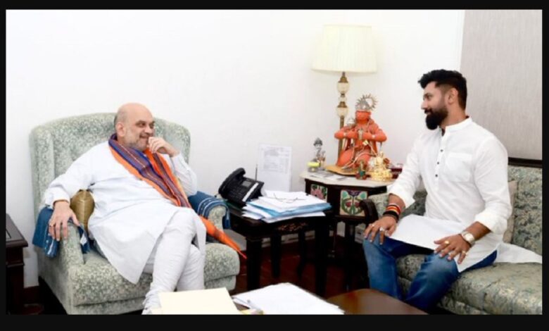 Chirag Paswan Meets Union Home Minister Amit Shah in Delhi