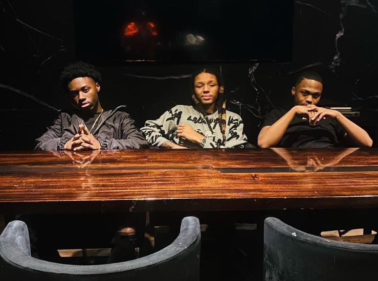 Ahmad Nicholas Ferguson with his friends