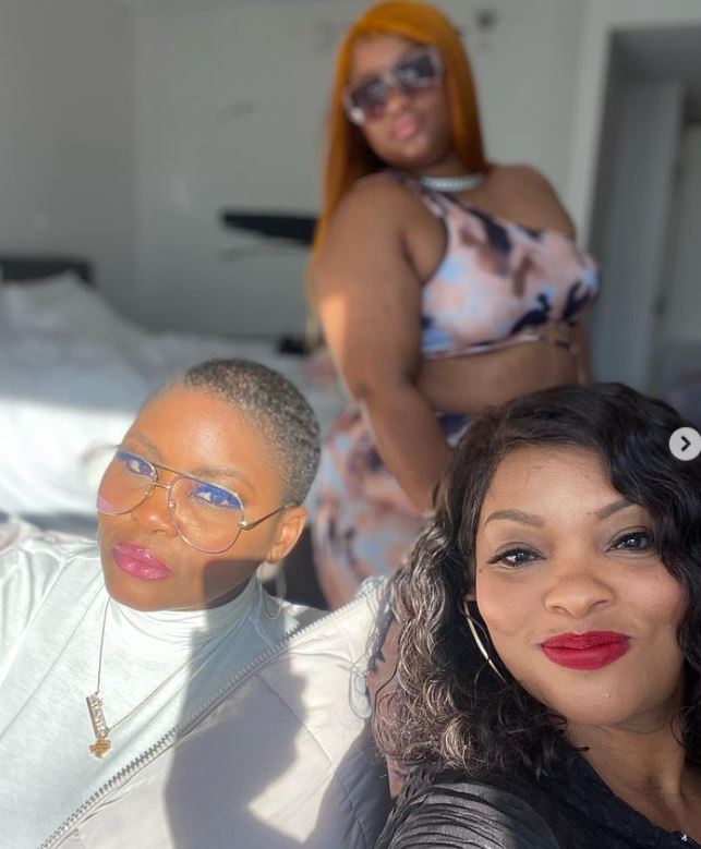Crystal with her friends
