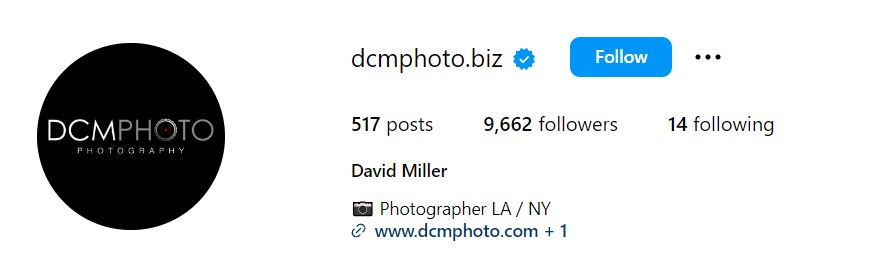 David Miller's Instagram account