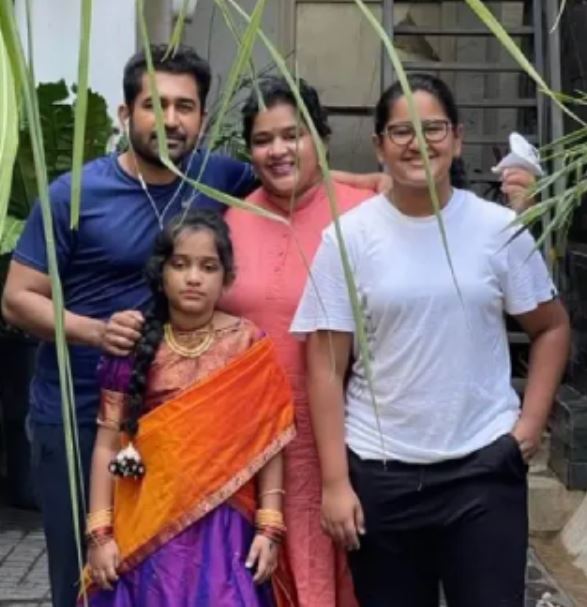 Meera Antony with her family