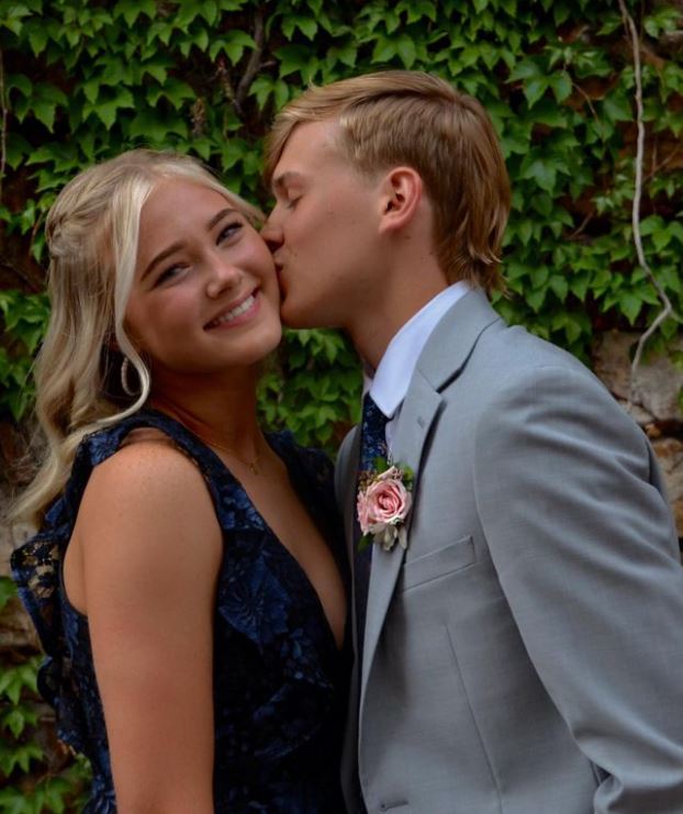 Rylee Arnold with Truman Burningham