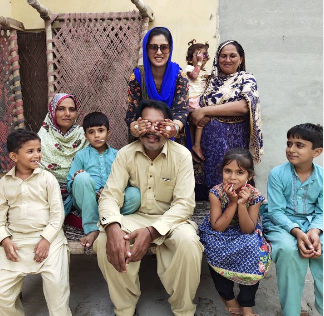 Aliza Sehar with her family