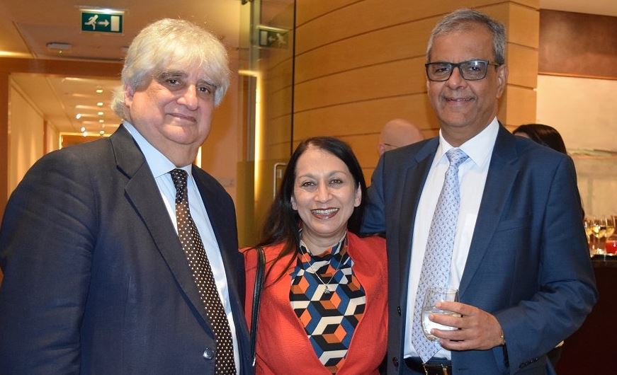 Ashok Vaswani with his friends