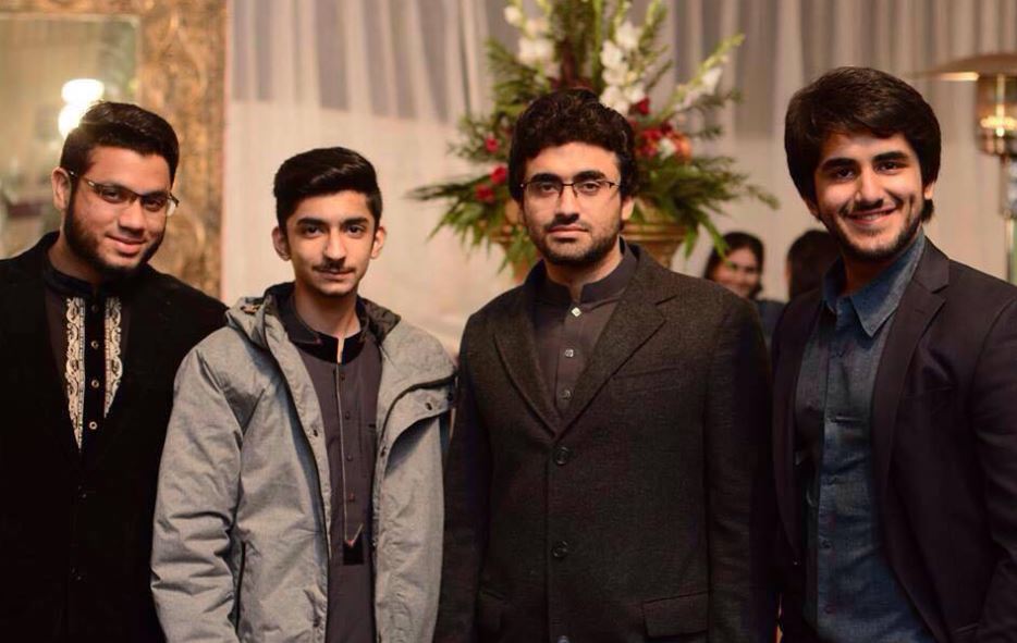 Asim Jamil with his friends
