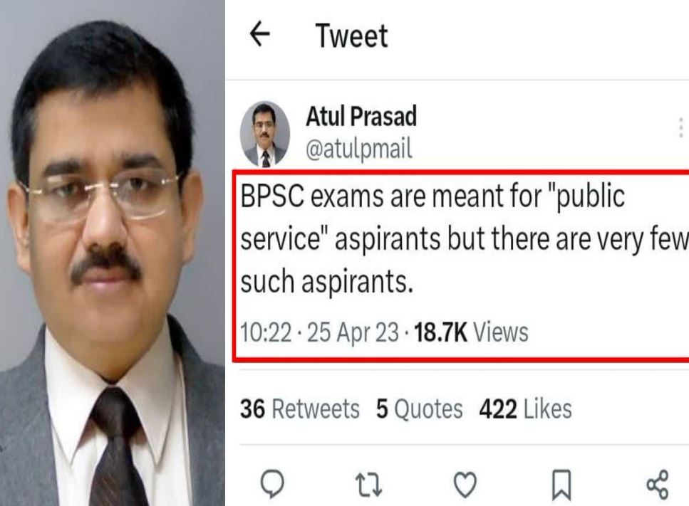 Atul Prasad's tweet