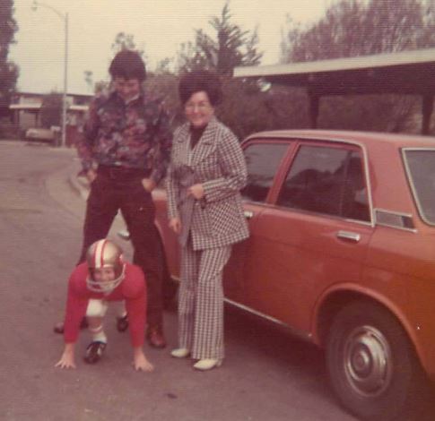 Bruce Somers with his mother Andy Somers and son Bruce Somers jr