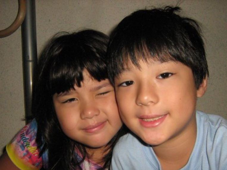 Childhood photo of Clara Magalona with her brother