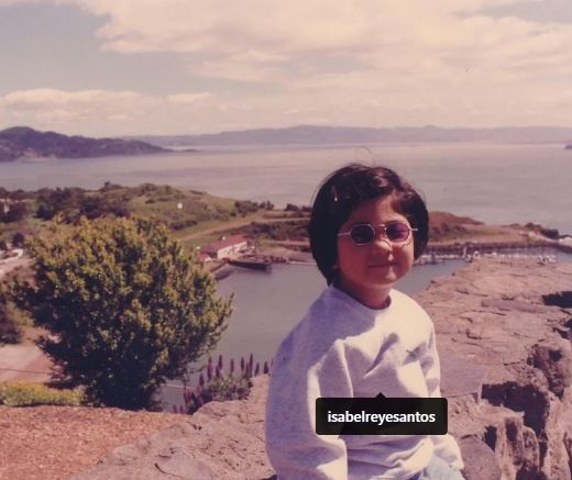Childhood photo of Isabel Santos