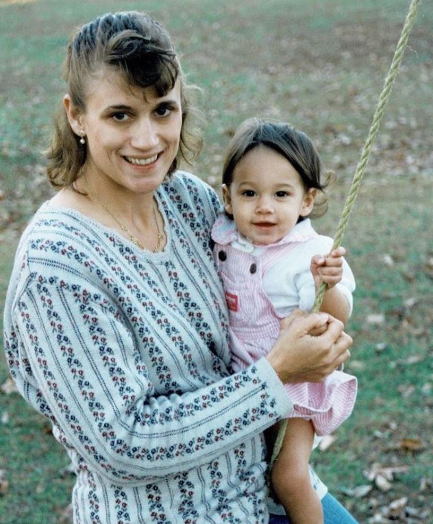 India Naftali with her mother