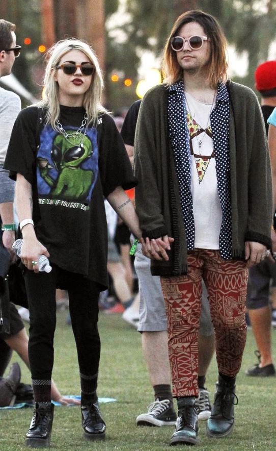 Isaiah Silva with Frances Bean Cobain