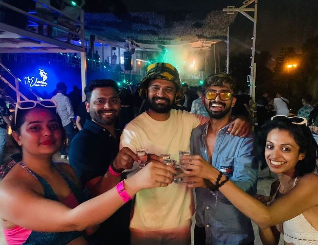 Jagat Desai with his friends