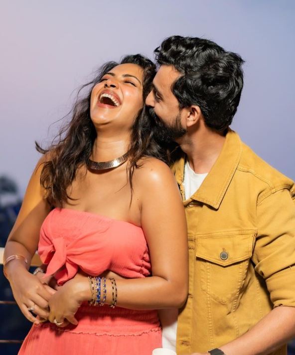 Jagat Desai with his girlfriend Amala Paul