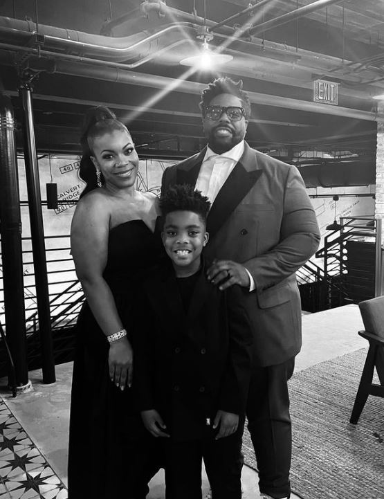 Jessica Spears with her husband Aaron Spears and son August Spears