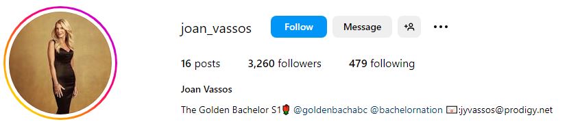 Joan Vassos's Instagram account
