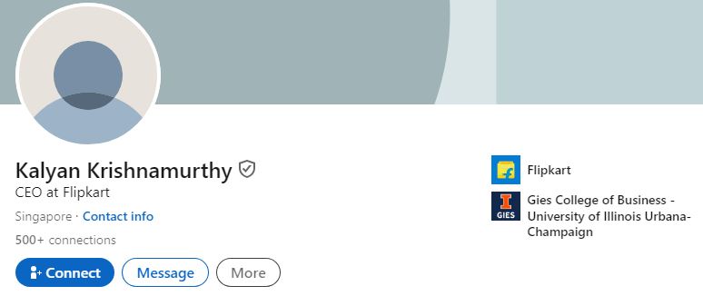 Kalyan Krishnamurthy's LinkedIn account