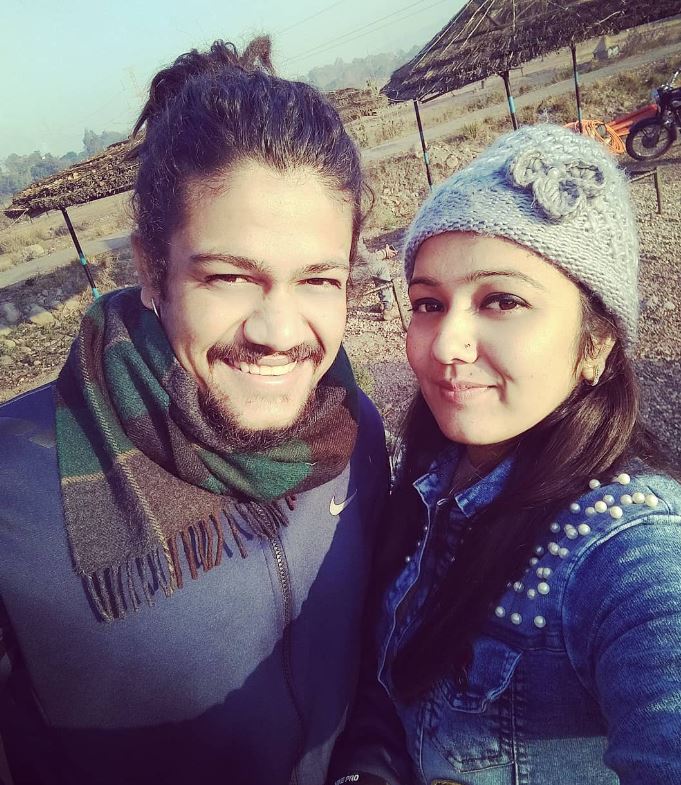 Komal Saklani and Hansraj Raghuwanshi