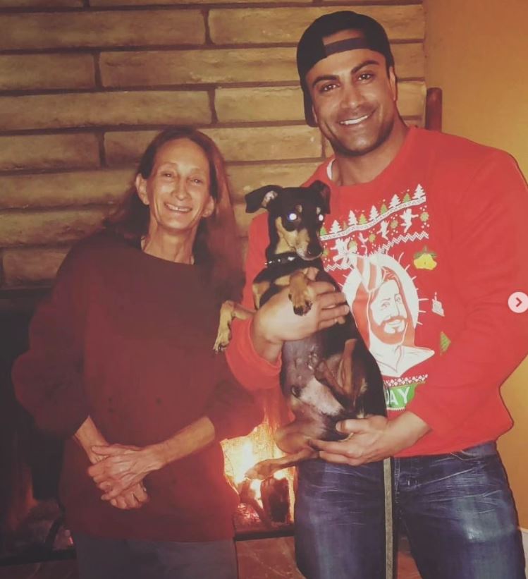 Marty York with his mother