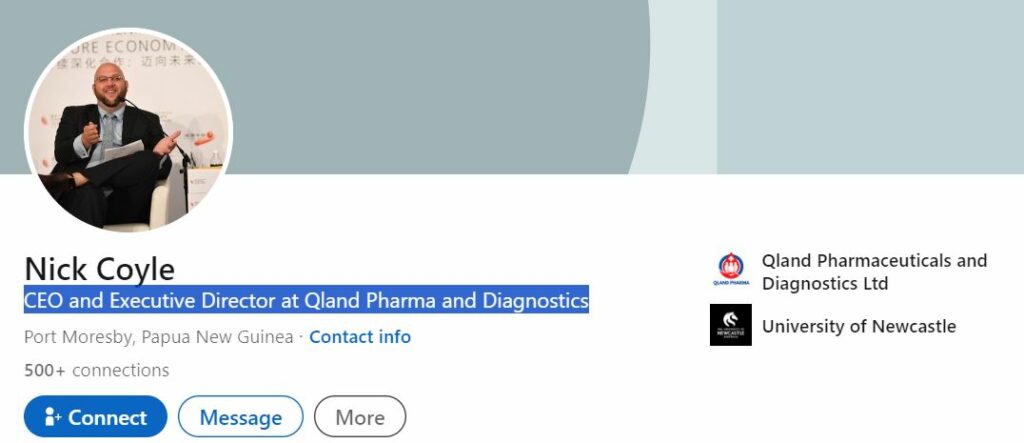 Nick Coyle's LinkedIn profile