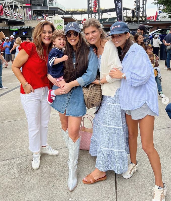 Olivia with her friends