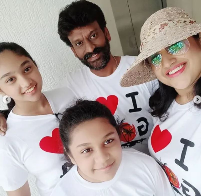 Peter Paul with his wife and kids