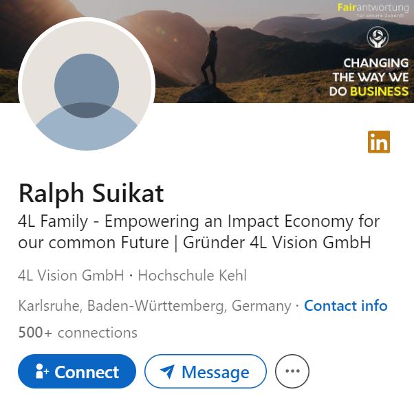 Ralph Suikat's LinkedIn profile