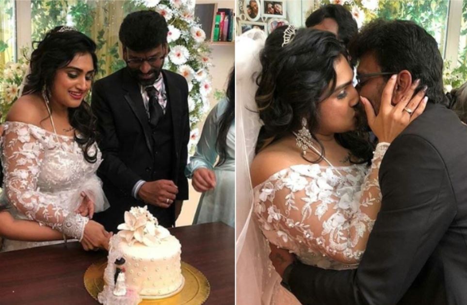 Wedding photo of Peter Paul and Vanitha Vijaykumar