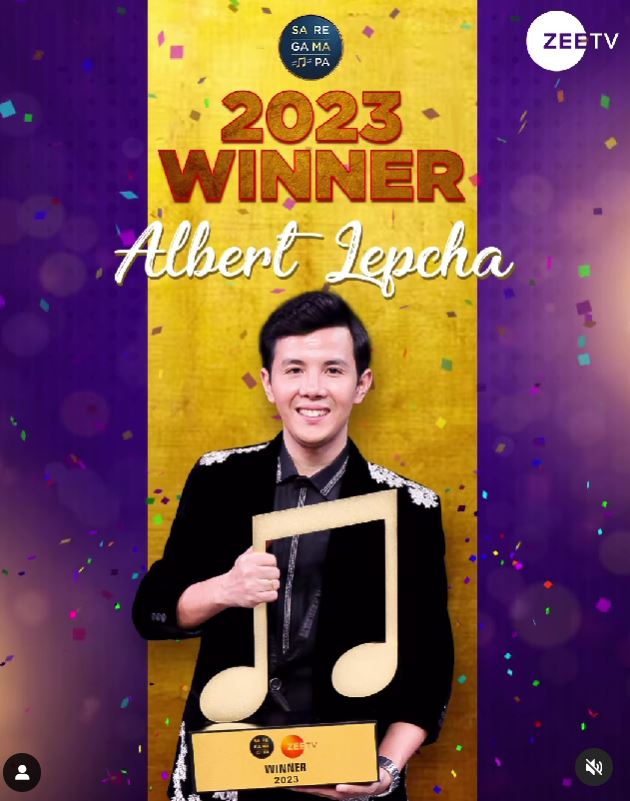 Albert Kabo Lepcha won Sa Re Ga Ma Pa 2023