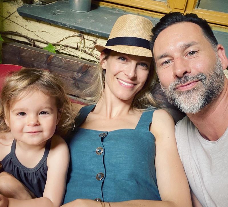 Alexia Barlier with her family
