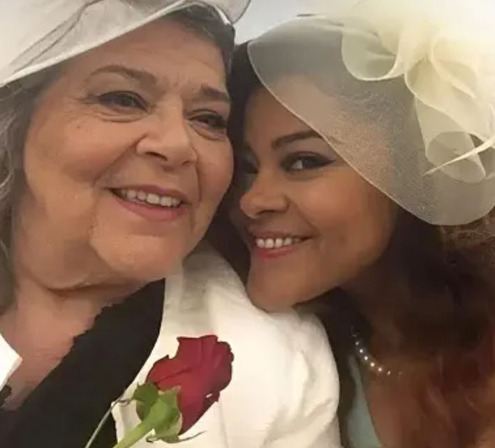 Brandi Mallory and her mother