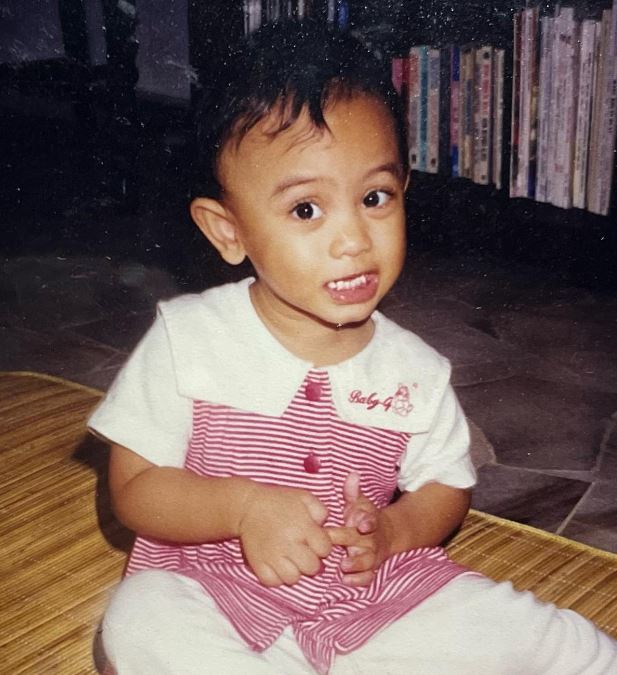 Childhood photo of Aisyah Hijanah