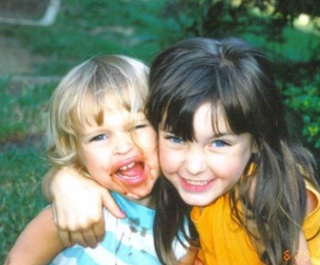 Childhood photo of Kylie