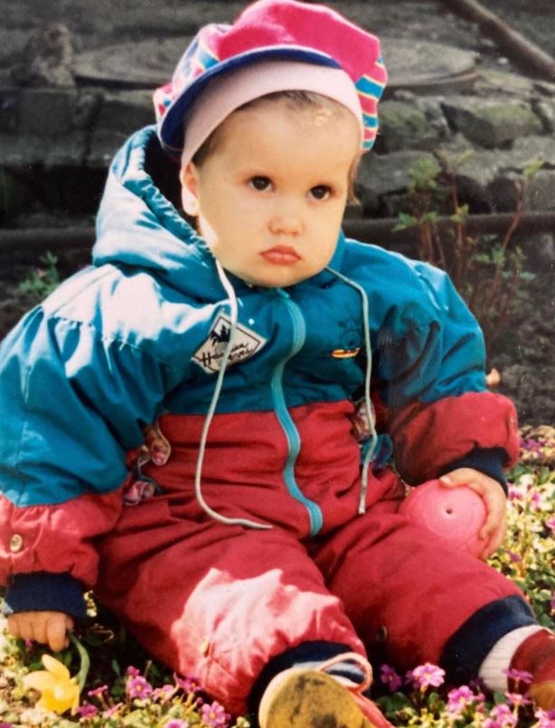 Childhood photo of Nastya Nass
