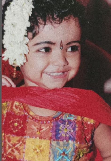 Childhood photo of Prarthana Sandeep
