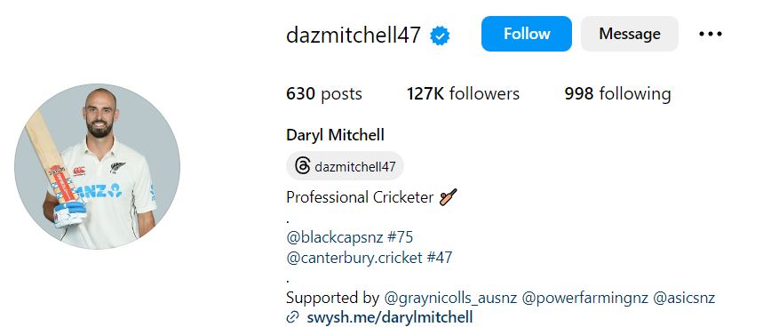 Daryl Mitchell's Instagram account
