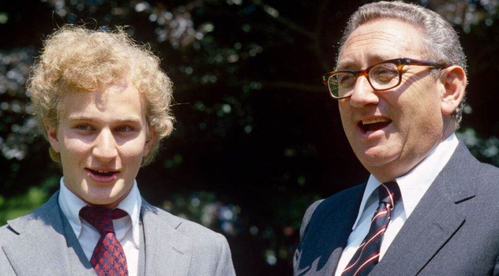 David Kissinger and his father Henry Kissinger