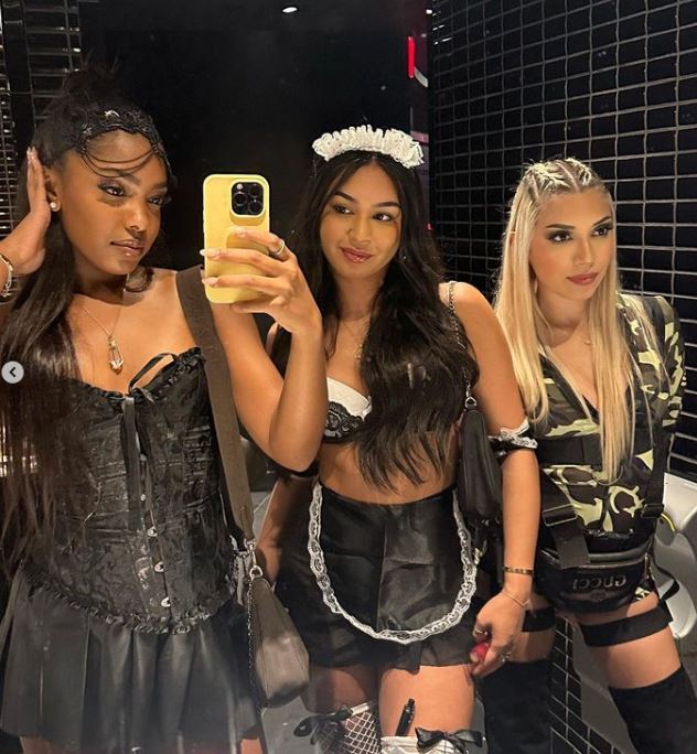 Gabby Morrison with her friends