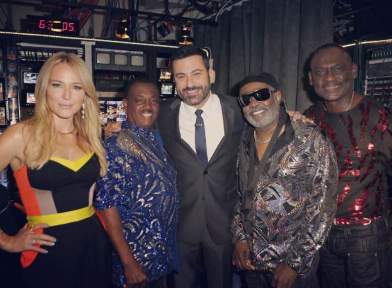 George ‘Funky’ Brown with fellow celebrities