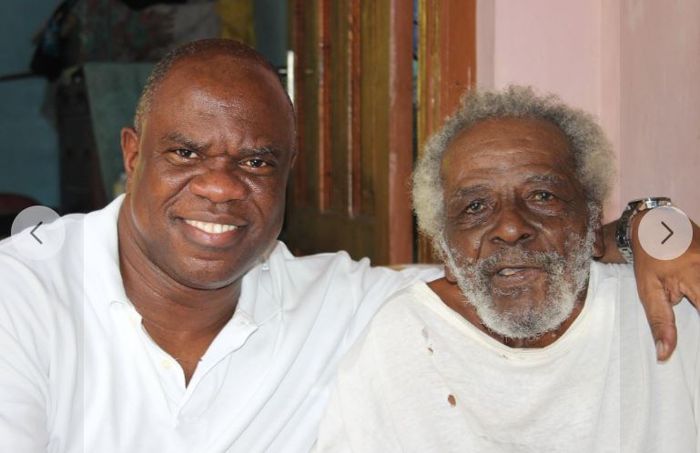 Ian Wilkinson with his uncle