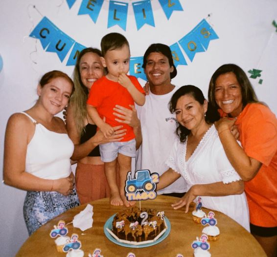 Israel Barona with his family